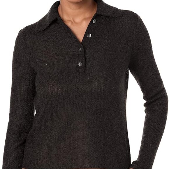 Vince mohair blend polo sweater - Picture 3 of 4